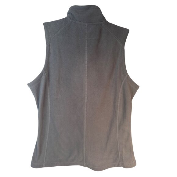 2/$30 Port Authority Ladies Gray Fleece Vest M Full-Zip Sleeveless Lightweight C - Picture 3 of 12